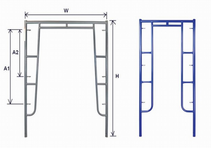 Walk Thru Frame Scaffolding with Drop Lock