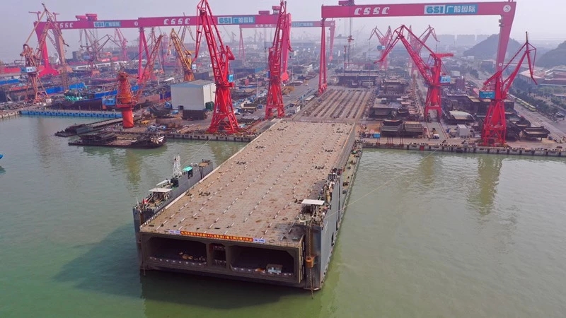 shipyard scaffolding for infrastructure