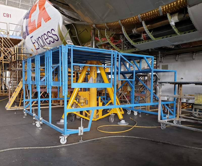 mobile Scaffolding for aircraft