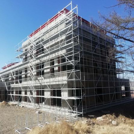 Ring Lock Scaffolding for Residential House Project in Mongolia